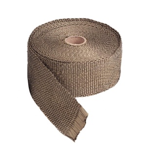 2'' <strong>5</strong> Meters Titanium Turbocharger Downpipe Manifold <strong>Header</strong> Shield Heat Protection Pipe Heat Resistant Exhaust Wrap Tape