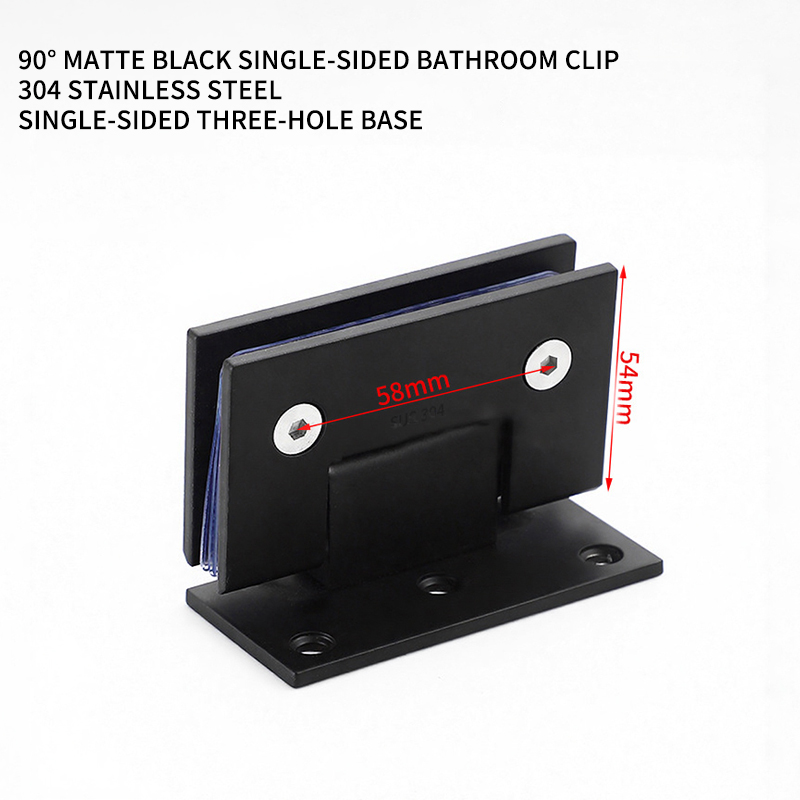 90° Single-sided Clip - Matte Black