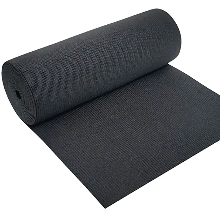 200 мм вязаная эластичная лента для шитья черная Тяжелая тянущаяся высокая эластичность плоская тесьма 8 дюймов широкая плетеная 20 см Гладкая эластичная лента