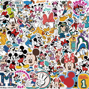 สติกเกอร์ลายกราฟฟิตีไวนิลกันน้ำ50ชิ้นสำหรับตกแต่งกระเป๋าเดินทางลายหนูและเป็ดสำหรับกล้องคอมพิวเตอร์โทรศัพท์มือถือ - Product Image 2