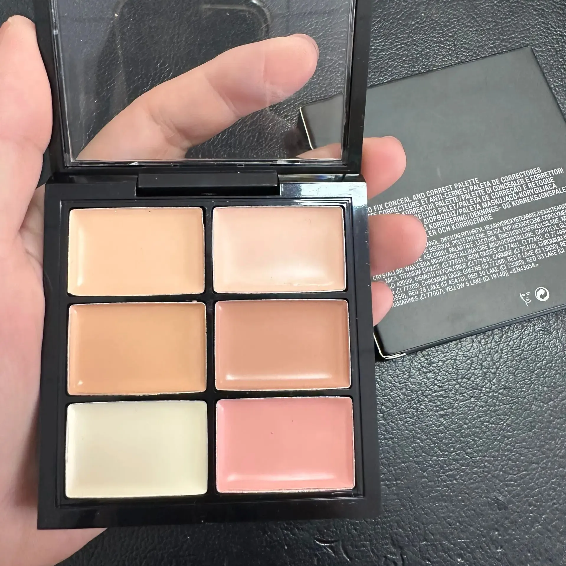 Grün rosa vollflächige Concealer Stirn Gesicht Private Label wasserdichte Creme Concealer Palette matt Make-up Concealer