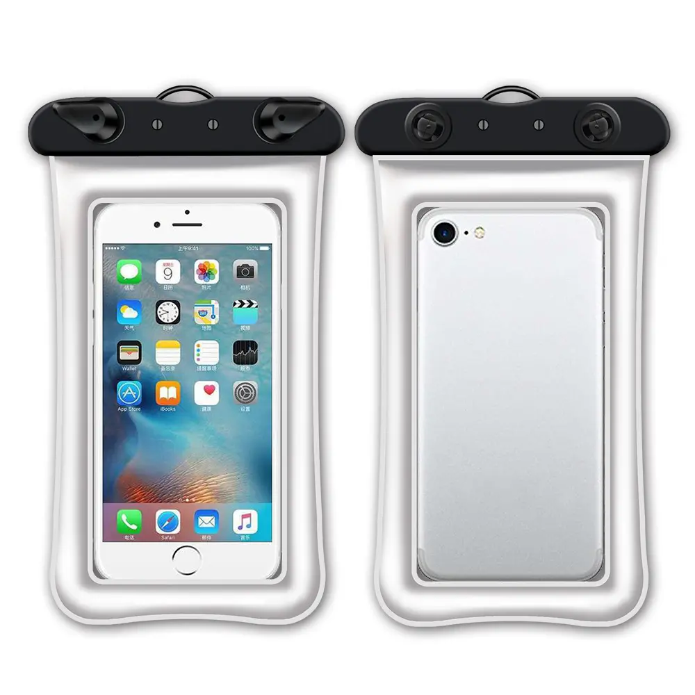 Waterproof Mobile Phone Bag Pvc Double Inflatable Airbag Anti Loss Transparent Drifting Touch Screen Waterproof Mobile Phone Bag