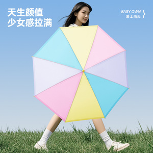 批发透明磨砂白色一次性雨伞，带定制标志简单直杆广告防雨功能 - Product Image 4