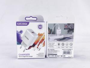 KAKUSIGA安いタイプC QC3.0シングルポート充電器セット充電器 (欧州標準) - Product Image 5