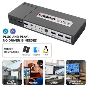 <strong>KVM</strong> <strong>Switch</strong> 2 Monitor 2 Computer 4K Expansion Monitor PC Printer 2 Computer Shared Keyboard Mouse 2 Monitor <strong>3</strong> USB Device <strong>Switch</strong>