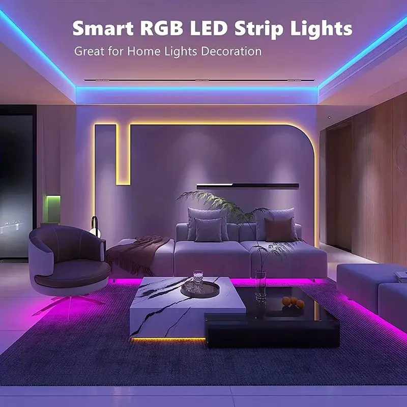 멀티 컬러 Led 스트립 768leds 840leds 1134leds 개암 RGB Led 스트립 라이트 24V RGB LED 스트립 조명 자동차 실내 장식 조명