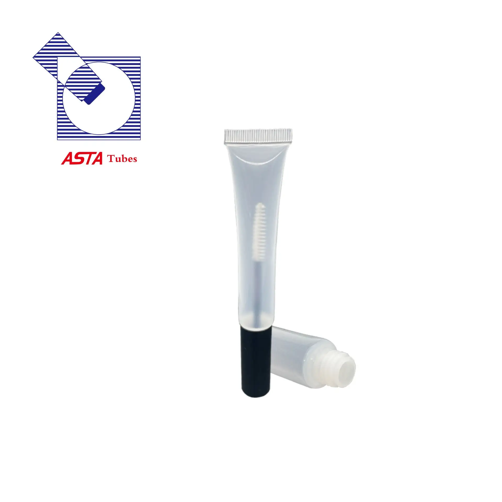 D19mm 8ml 10ml 15ml 20ml 25ml 30ml Tube de compression souple avec brosse Crème pour cils Emballage Tube de mascara pour sourcils