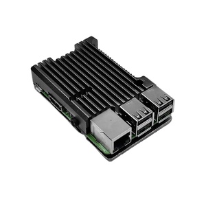 <strong>Raspberry</strong> <strong>Pi</strong> 3 Model B plus dedicated Aluminum <strong>Case</strong> with Dual Cooling Fan Metal Shell Black Enclosure for <strong>Raspberry</strong> <strong>Pi</strong> 3 Model B - Product Image 1