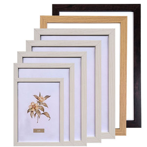 热销木纹中密度纤维板相框5x7 6x8 8x10 A3 A4英寸a 2尺寸木纸包裹家用展示相框 - Product Image 1
