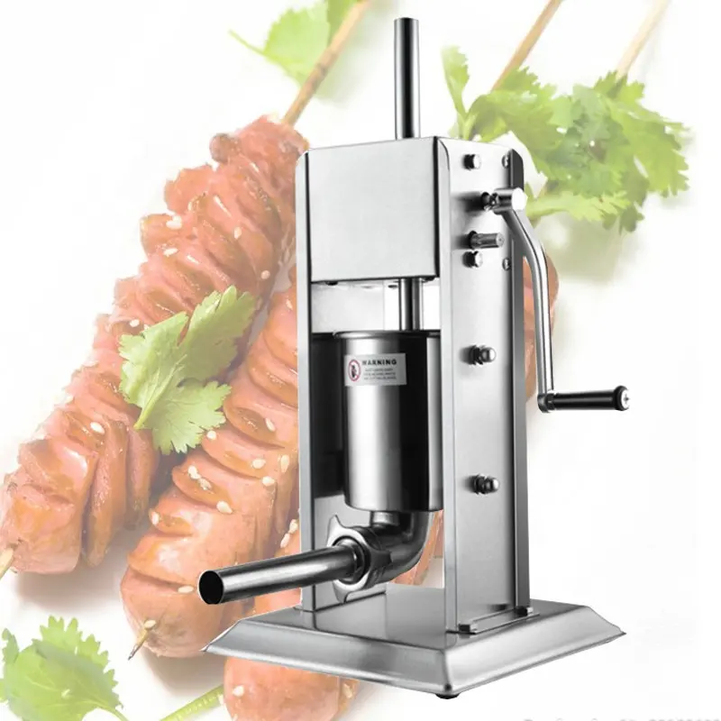 Manual Sausage Stuffer All Stainless Steel Sausage Making Equipment Meat Filler Machine Household Commercial use