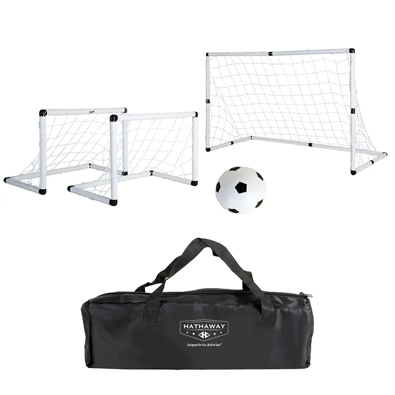 Reti da calcio portatili per porte da calcio per porte da calcio per obiettivi di allenamento in cortile per la pratica del calcio con custodia per il trasporto