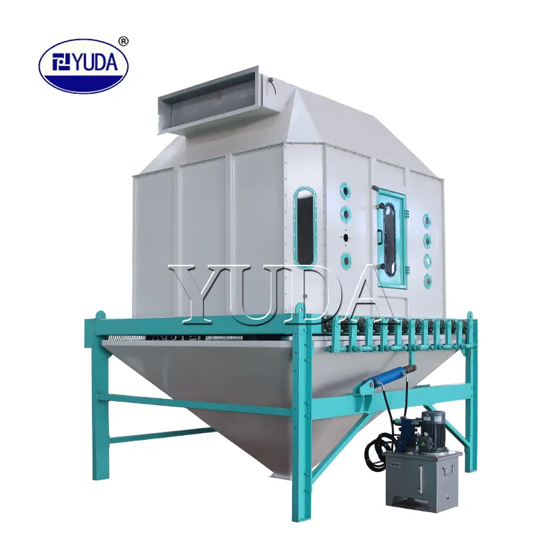 YUDA Vertical counter flow cooler animal feed pellet cooling machine poultry feed cooling machine chicken feed pellet cooler