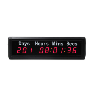 1 Zoll 9 Ziffern Innenwand montage 999 Tage LED Countdown Timer Digital programmier bar 7 365 Tage Digital Count Up Clock