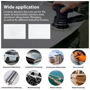 Oem/ODM Nhiều Chất Liệu Không Thấm Nước Ướt Và Khô Ô Tô 9 Inch 150Mm Đĩa Công Cụ Mài Mòn Giấy nhám Cát Sanding Giấy - Product Image 5