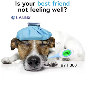 LANNX uYT388ポータブルデジタル獣医電子温度計獣医温度計動物用メモリ機能Termometero - Product Image 2