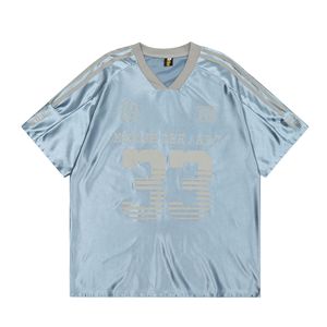 Kアイスジャージー文字プリントメンズ半袖Tシャツストリートファッションブランドスポーツルーズフィット最適 - Product Image 3