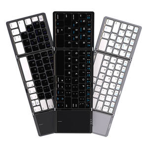 <strong>Touchpad</strong> Portable Three Folding Bluetooth <strong>Wireless</strong> IOS Android Tablet Phone Bluetooth <strong>Wireless</strong> Office <strong>Keyboard</strong> - Product Image 1