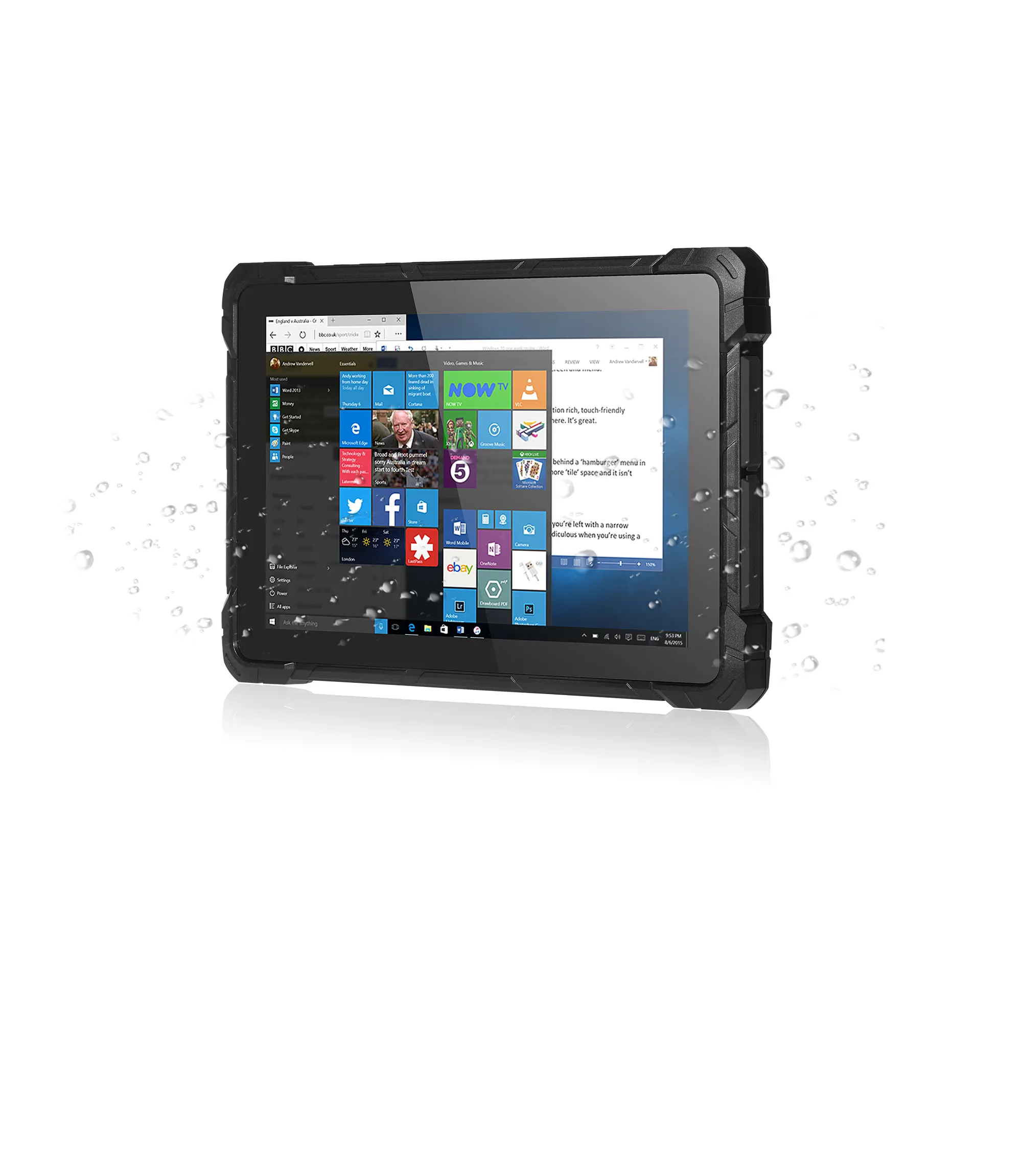 Tableta Pc de 10 pulgadas, Tablet resistente al agua Ip67, 4G, Industrial, Windows, pantalla táctil
