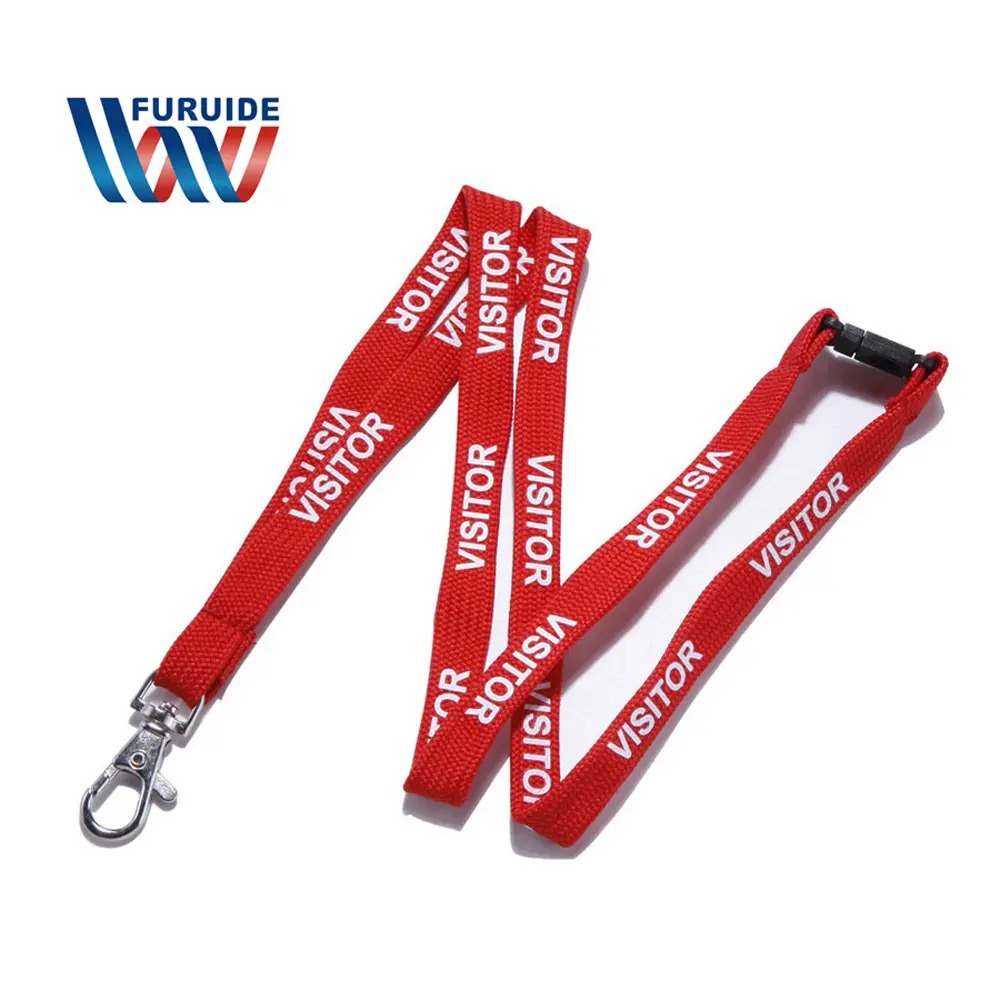 Nieuws 2019 goedkope items buis en buisvormige lanyard met breakaway gesp