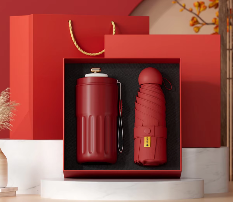 Coffee cup capsule umbrella-red
