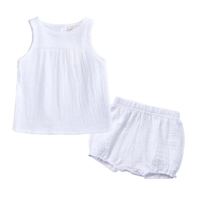 8393 คุณภาพสูงชุดฤดูร้อนทารกแรกเกิดอินทรีย์ทารกแบรนด์เสื้อผ้า Unisex ชุดจับคู่ 2 ชิ้นเสื้อผ้าเด็กชุด