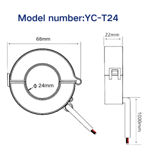 400A/5A Open Type precision <strong>Split</strong> <strong>Core</strong> Current <strong>Sensor</strong> Transformer <strong>with</strong> 36 24 16mm Aperture for Signal Acquisition Detection - Product Image 6