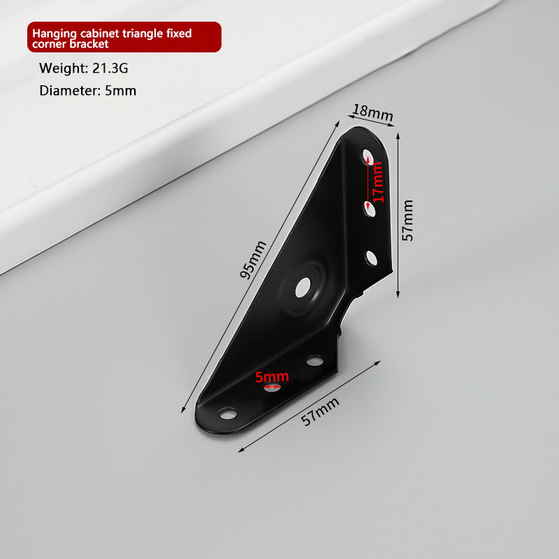 Triangular hang bracket (Black)