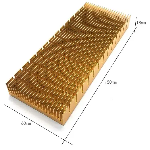 Aleta enfriadora de disipador de calor de aluminio personalizada para amplificador LED de alta potencia aleta de refrigeración de difusión de calor de transistor