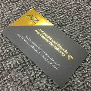 奢华设计定制卡印哑光现货UV热金/银烫印名片铜版纸贵宾礼品名片 - Product Image 3