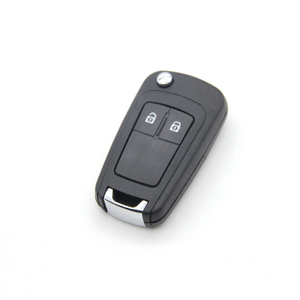 <strong>Flip</strong> Transponder Car Key Shell Replacement Brass <strong>Remote</strong> Case with 2 Buttons Vehicle Keys - Product Image 3