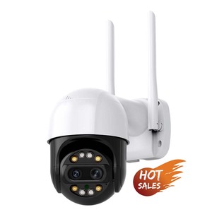 Superventas 4MP lente dual IP66 seguridad de red seguimiento automático Mini Domo inalámbrico al aire libre WiFi PTZ Cámara IP - Product Image 1
