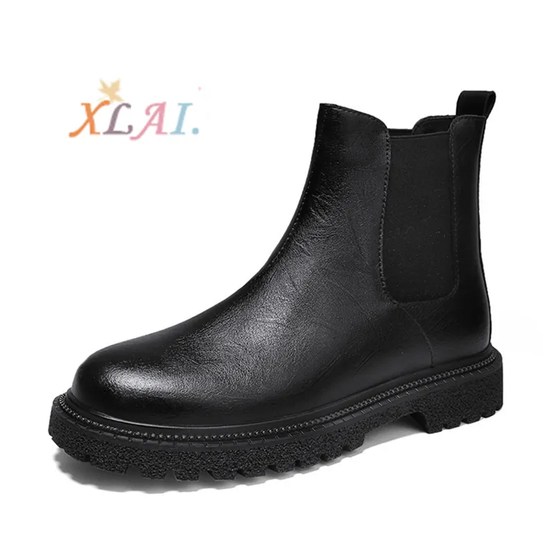 XLAI stivali da donna alla moda di vendita calda Pu viso lucido signore camminare stivali Casual Shopping stivali da esterno comodi antiscivolo ragazza