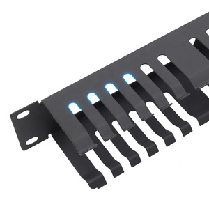 Gestión de Cable para panel de parche de cable multipuerto, 24 puertos, 19 pulgadas, 1 U, alta calidad, precio competitivo