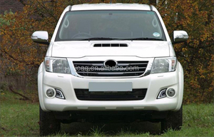 ไฟหน้า LED ไฟตัดหมอกประกอบกับวันไฟวิ่งแถบด้านหน้าสำหรับ HILUX vigo Champ 2011-2014สีดำ