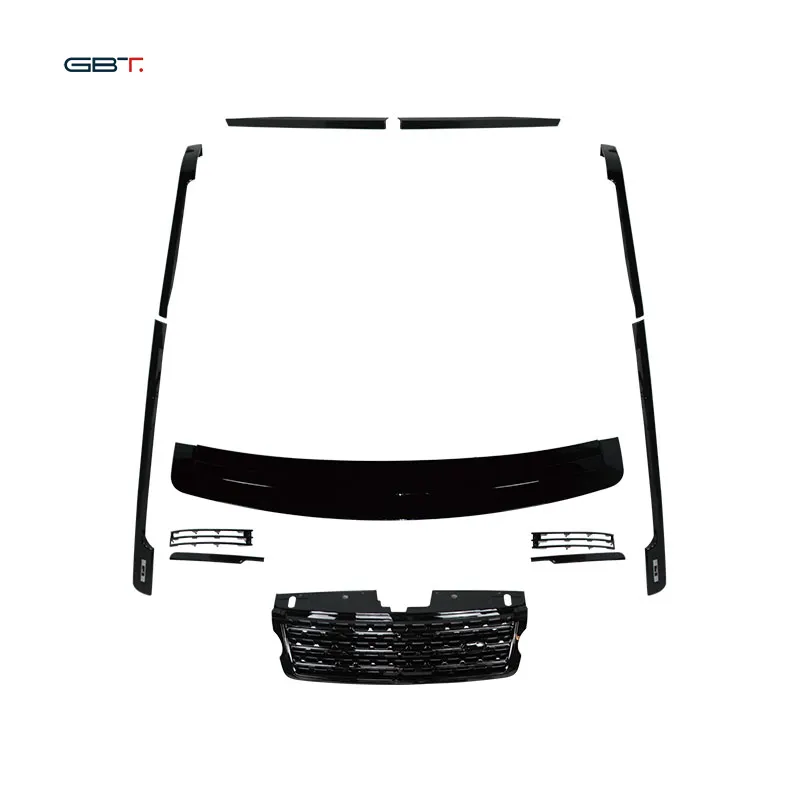 GBT Atualizar Acessórios Do Carro Grelhas Porta Guarnição Placa Land Rovers Range Rover Body Kit Para 2013-ON Black Edition Modelo