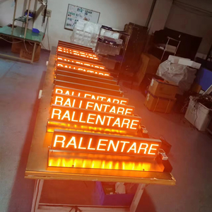 75cm Hi-Intensity <strong>LED</strong> <strong>Programmable</strong> Info Sign for Vehicles Amber or Red <strong>LEDs</strong> Foldable Panel - Product Image 4