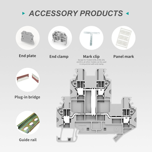 Utl-Contact UUK Series Doble capa 2,5mm Acero Din Rail Bloque de terminales Tornillo Tipo Cable de alimentación Conexión para aplicaciones automotrices - Product Image 6