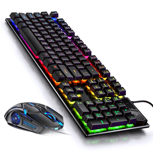 Wired <strong>Keyboard</strong> Manipulator Feel <strong>Computer</strong> General Desktop Mouse Set <strong>Typing</strong> Special E-sports Game Eating Chicken - Product Image 1