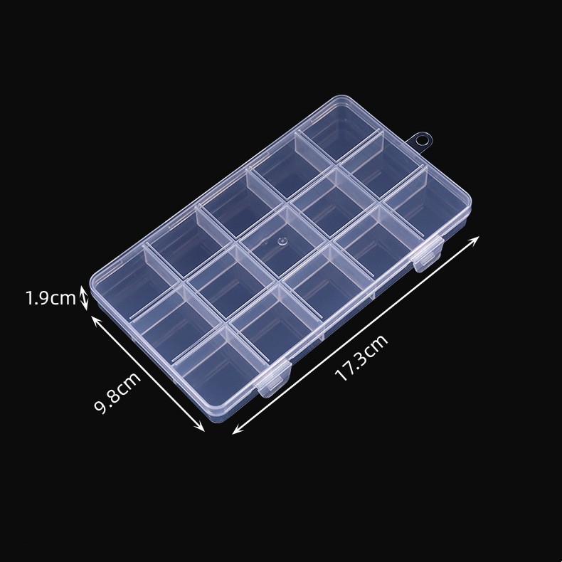 Double-buckle card slot, 15 slots, 17.3*9.8*1.9CM