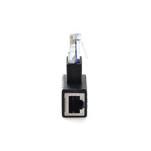 Rete gomito angolato a 90 gradi RJ45 8 p8c adattatore maschio-femmina convertitore di estensione Lan Ethernet Cat5 Cat6 per Router di Computer - Product Image 6