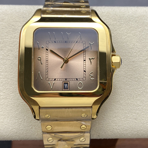 Middle Eastern Style Luxury <strong>Watch</strong> Arabic Dial Designer Edition Custom Logo Sapphire Crystal Automatic Stainless Steel Gift <strong>Watch</strong> - Product Image 1