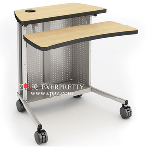 Diseño moderno Mobiliario de oficina comercial Computadoras de madera Mesa para dos personas - Product Image 3