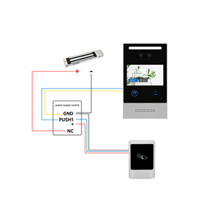 Sistema de videoportero con cerradura magnética, cámara de vídeo para teléfono y puerta - Product Image 1