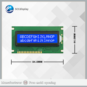 Pratico Display con caratteri LCD a doppia fila, schermo di controllo industriale 1602 negativo blu, Display modulo LCM - Product Image 3