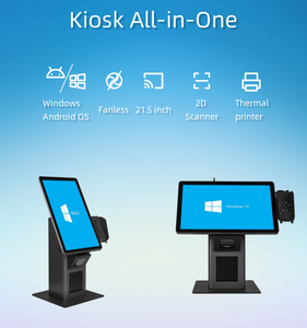 Adjustable Screen 21.5-inch Scanning and Printing Multifunctional POS Information Kiosk Windows Android System WiFi