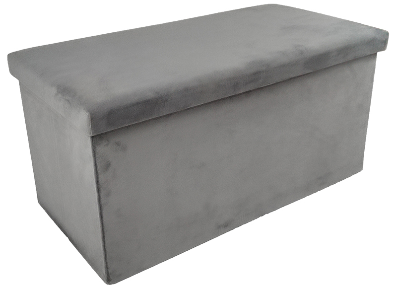 long-style ottoman bench new long faux leather storage ottoman removable cover folding storage chair