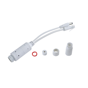 Waterproof 12v Poe <strong>Splitter</strong> Adapter 100Mbps with One Female Rj45 Poe <strong>Input</strong> Port and One Dc Plug <strong>Output</strong> and One Data Male Port