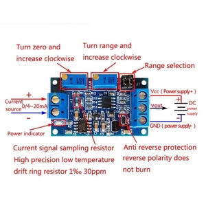 Current to <strong>Voltage</strong> Module 0 / 4-20mA to 0-3.3V 0-5V 0-10V <strong>Voltage</strong> Transmitter Signal Converter Module - Product Image 2