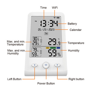 Medidor inteligente de temperatura y humedad Tuya Wifi, pantalla Digital LED, Sensor de alta precisión, detección remota en tiempo Real, alimentado por batería - Product Image 3