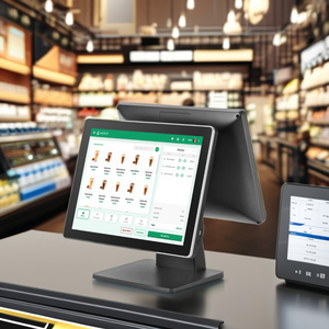 Gran oferta, máquina POS con pantalla táctil Dual de 15 pulgadas, sistema Intel I3/I5 Epos para pago de tienda minorista y Terminal de caja registradora - Product Image 5